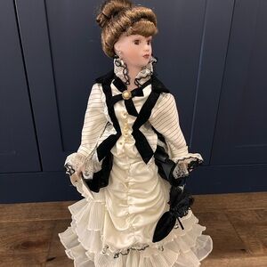 Hand painted porcelain doll